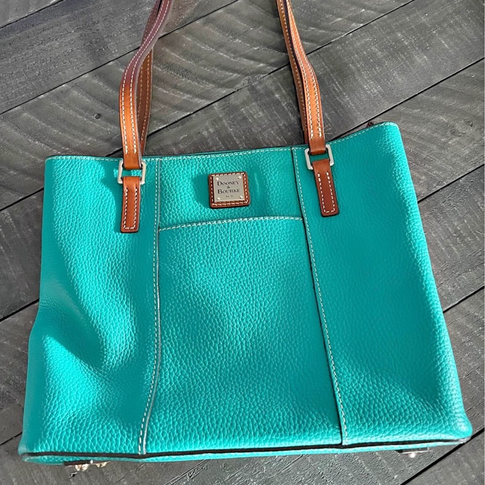 Pebble Grain Small Lexington Shopper spearmint